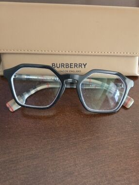 Burberry Black Frames with Signature Check Temples